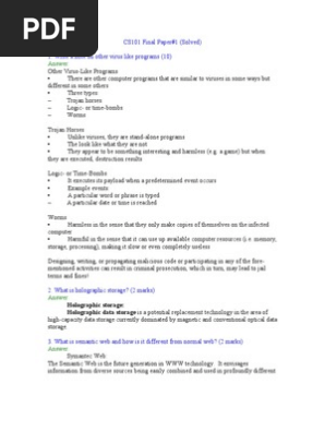 cs302 final term solved papers by moaaz cs101 final term solved papers 2018